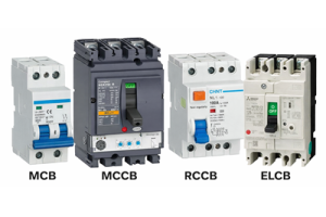 MCB vs MCCB vs RCCB vs ELCB: Complete Comparison Guide