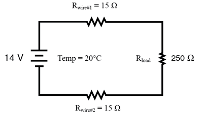 Circuit Example Showing TCR Effect