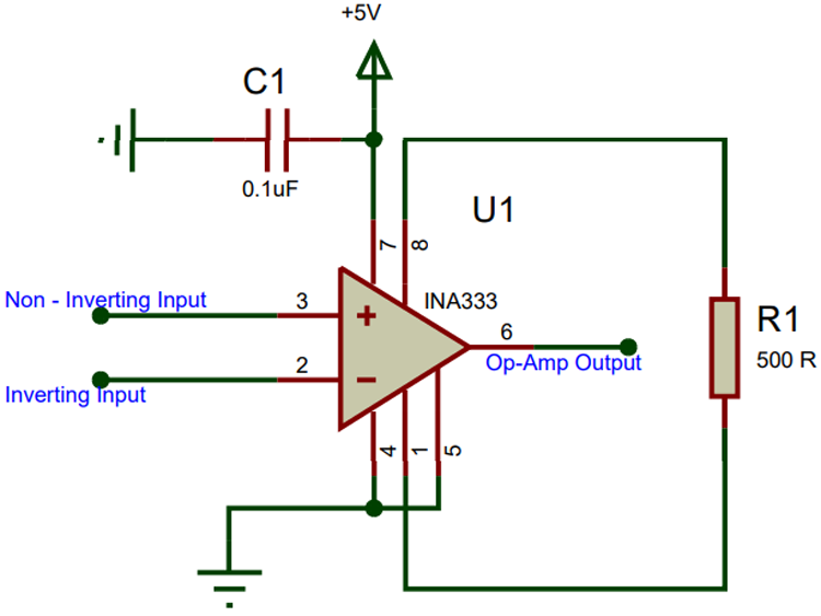 Circuit for INA333