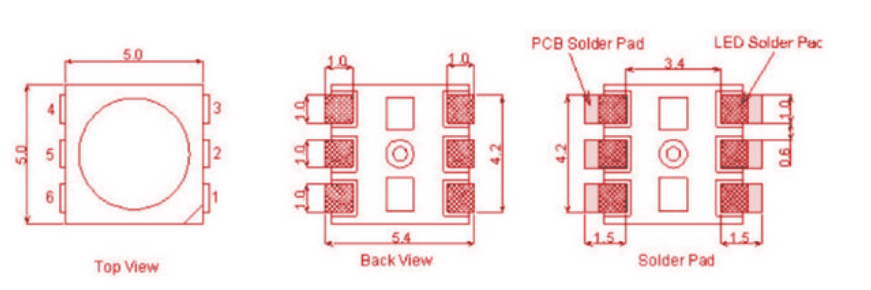 WS2813 Dimension