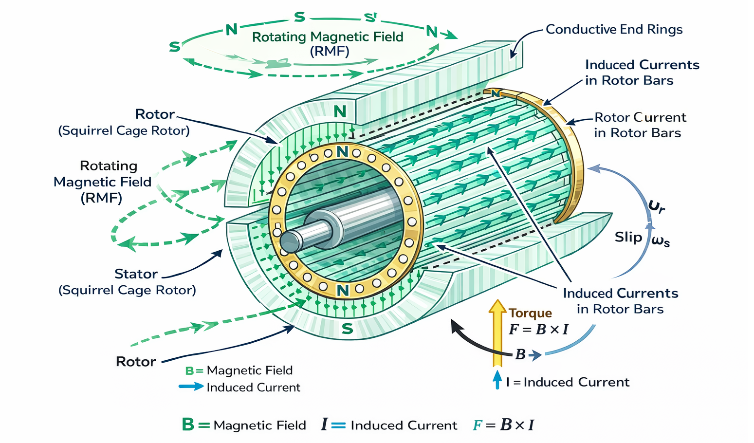 Squirrel Cage Induction Motor: Working Principle, Types, Advantages, and  Applications