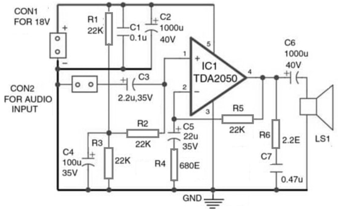 Step-by-Step Guide to Amplifier Circuits Using TDA2050